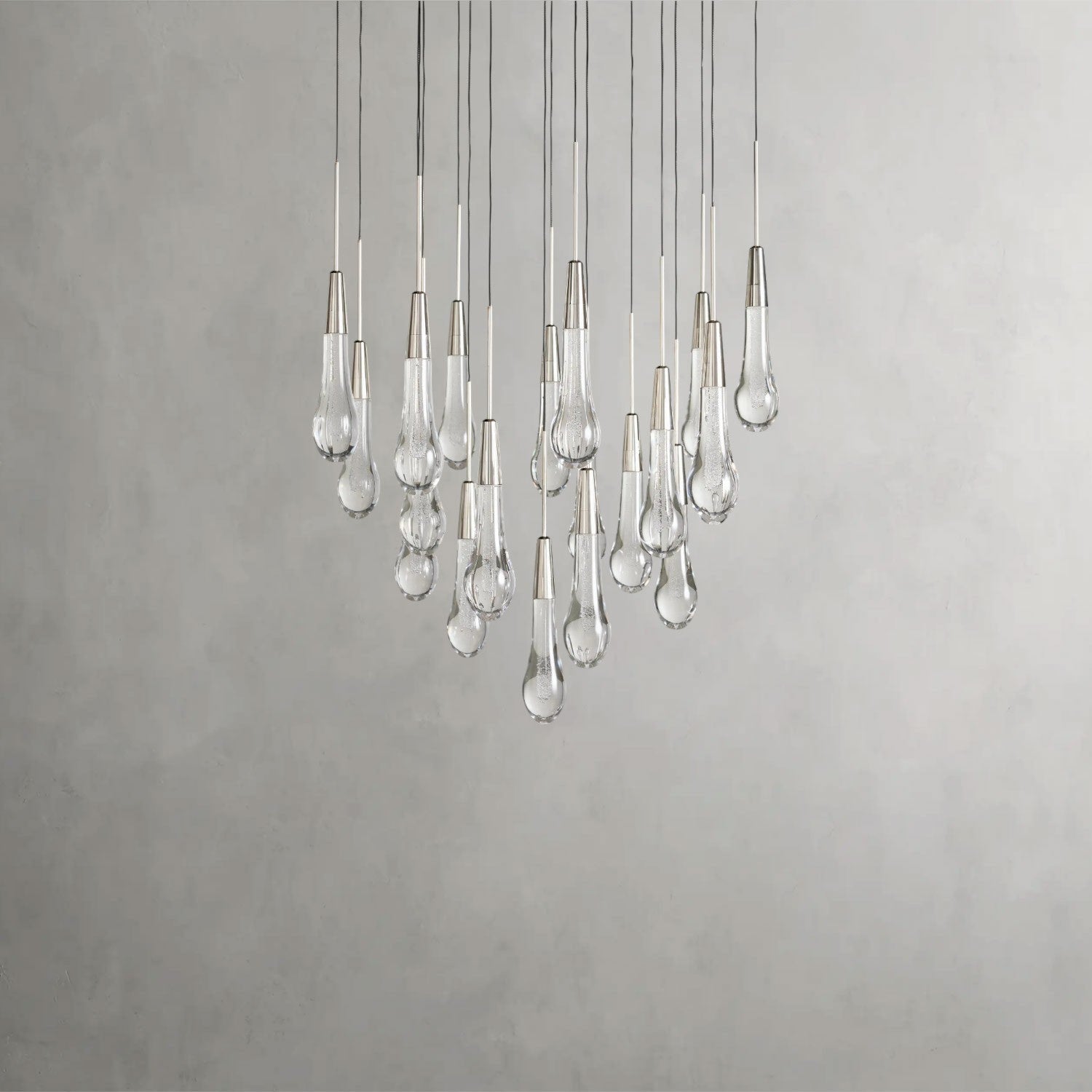 Soltaire Round Chandelier 17", 24", 36", 58"